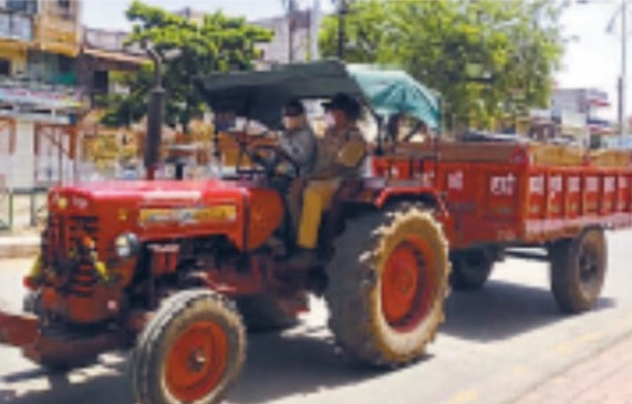 अवैध खनिज परिवहन करते, दो ट्रैक्टर- ट्रालीयो को किया जब्त