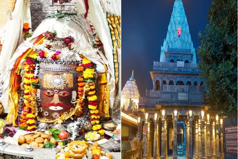 बाबा महाकाल का भस्म आरती में अद्भुत श्रृंगार, भगवान ने मस्तक पर धारण किया सूर्य और कानों में सर्प का कुंडल