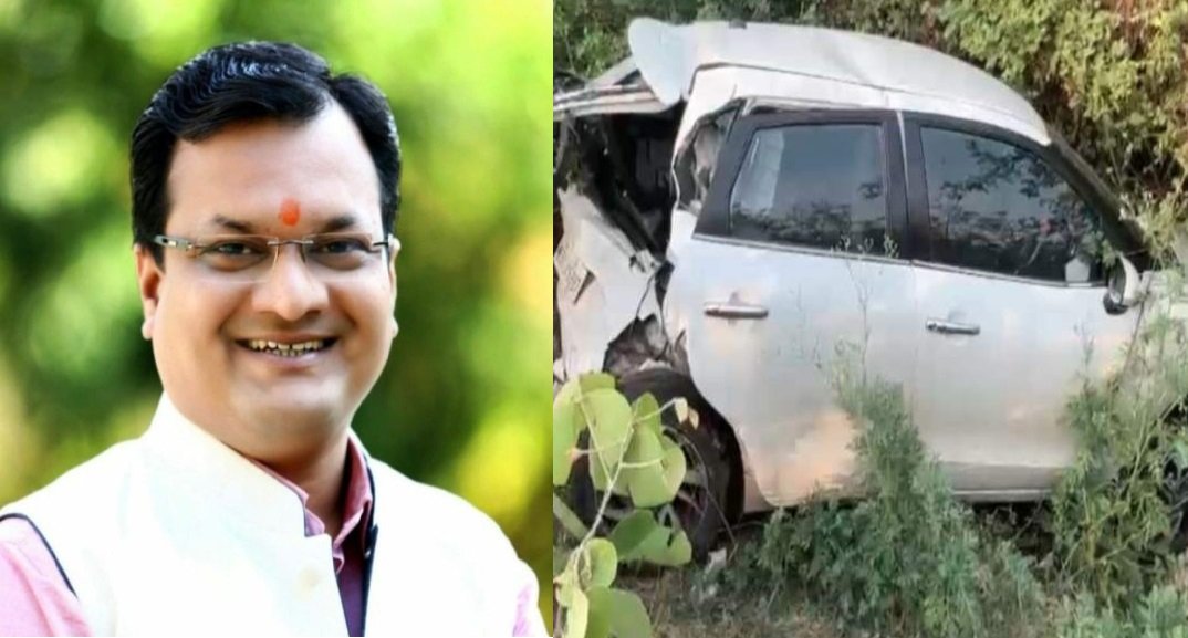 बीजेपी नेता की सड़क हादसे में मौत: बाबा महाकाल के दर्शन कर लौट रहे थे, तेज रफ्तार डंपर ने मारी टक्कर, गड्ढे में जा गिरी कार