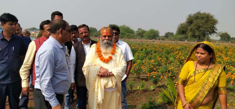 छत्तीसगढ़ गौ सेवा आयोग के अध्यक्ष ने वृंदावन गौठान का किया निरीक्षण