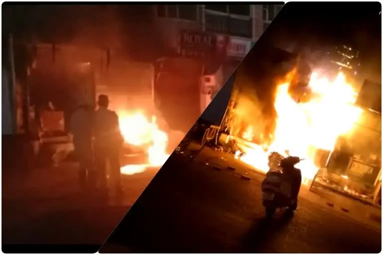 दीये की लौ ने लील ली पूरी दुकान, धू-धू कर जल गया सारा सामान