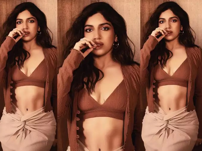 भूमि पेडनेकर ने छोटा सा टॉप पहन दिखाए ऐब्स