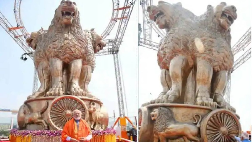 शेर पर मचा शोर! अशोक स्तंभ की डिजाइन पर क्यों मचा है बवाल? जानें- राष्ट्रीय चिह्न की प्रतिकृति बनाने वाले देवरे ने क्या कहा