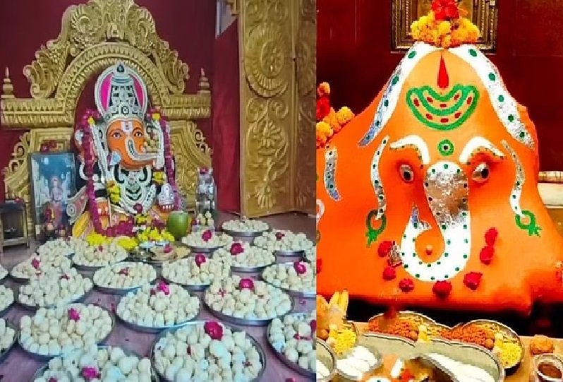 श्री चिंतामन गणेश और सिद्धिविनायक को लगा लड्डुओं का महाभोग, पंचामृत अभिषेक कर किया गया शृंगार