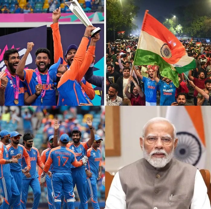 प्रधानमंत्री मोदी ने भारतीय टीम से फोन पर की बात, हार्दिक-सूर्या की तारीफ की, रोहित-विराट को दी बधाई